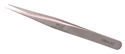 MSA-3C precision short non-magnetic stainless  tweezer