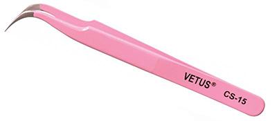 CS-15 Curved pointed tip beauty tweezer