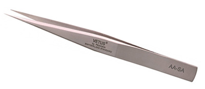 AA-SA Pointed tip stainless steel tweezers