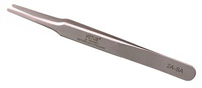 2A-SA Stainless steel broad tip precision tweezers