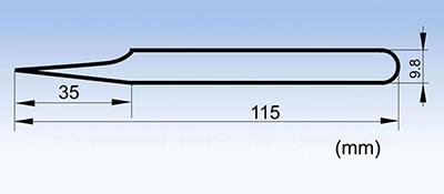5A-SA Pointed tip stainless steel tweezers