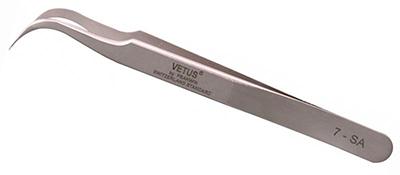 7-SA stainless steel curved tweezers