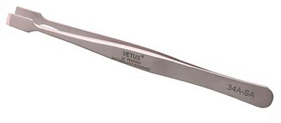 34A-SA broad tip tweezers