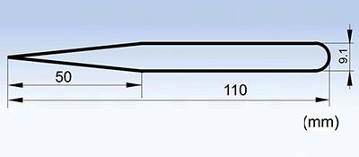 MSA-3C precision non-magnetic short tweezers