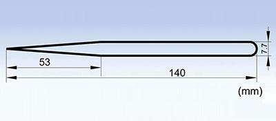 MSA-SS long and slender stainless steel tweezers