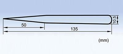 MJP-14-5 long pointed stainless steel tweezers