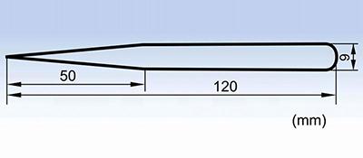 MJP-15-9 stainless steel eyelash tweezers