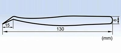 MJP-16-12 lengthened stainless steel beauty tweezers