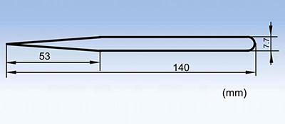 ESD-11 long and slender stainless steel anti-static tweezers