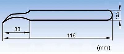 ESD-15 curved pointed tip stainless steel anti-static tweezers