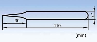 ESD-14 ultra-pointed tip anti-static short tweezers