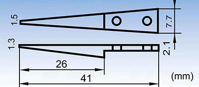 ESD-OO tip-replaceable stainless steel non-magnetic tweezers