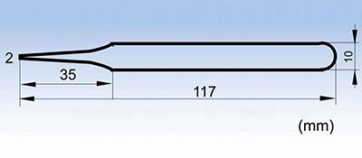 702 conductive fiber tip tweezers