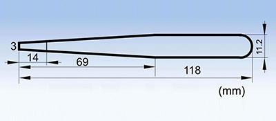 709 conductive fiber tip tweezers